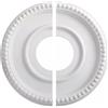 wenyouya Medaglione rotondo diviso, in PU, decorativo, per ventilatori da soffitto, copertura piastra, design vintage minimalista leggero, per plafoniere, ventilatori, bianco