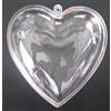 AJL SRLS CUORE PLEXIGLASS IN 2 PARTI APRIBILE D 8 CM. 10 pezzi decoupage, decorazione, San Valentino