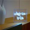 WD LifeStyle Insegna Neon con Cornice in Plexiglass 18 x 18 Cm Decoro C'est la Vie