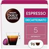 NESCAFÉ DOLCE GUSTO NESCAFÉ DOLCE GUSTO Espresso Decaffeinato Caffè 6 Confezioni da 16 Capsule (96