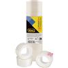 Idena 631040 - Pellicola adesiva, 10 pezzi 15 mm x 10 m, trasparente