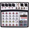 BOMGE MIXER AUDIO DJ PROFESSIONALE 6 CANALI 99DSP INTERFACCIA CONSOLA SOUND
