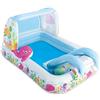 Intex 57447NP - Piscina Gonfiabile Play Center Balena Rosa & Amici, Vinile, Multicolore, 229x147x107 cm