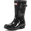 Hunter WOMENS ORIGINAL SHORT GLOSS - Stivali di gomma non imbottiti da donna, colore Nero, taglia EU 39