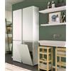 - Mobile colonna con cestello biancheria 2 ripiani 45x37x195 cm bianco