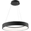 Lampadario a sospensione LED Noah 8000lm 60W CCT 60x10x150 cm nera