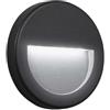 Applique segnapassi LED Smile 300 lm 11x11 cm antracite