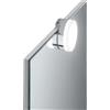 Applique LED quadrata Diva 460 lm Ø7,5X3,4 cm cromata