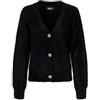 Only Women's ONLELLA PIUMO L/S Cardigan CC Knt - Giacca da Donna, Taglia XL, Colore: Nero