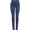 ONLY - Onlroyal HW Skinny Pocket Cut Ext DNM, Jeans Skinny Fit Donna