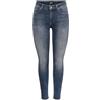 Only Donna ONLBLUSH Life Mid SK Ank RW REA422 Noos Pantaloni, Special Blue Grey Denim, S/32