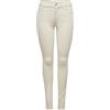 Only ONLBLUSH Life Mid SK AK RW DOT019 Noos Jeans, Ecru, XL/34 Donna