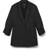 Vero Moda Donna Vmgloria 3/4 Slim Blazer Noos, Nero, 44