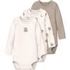 NAME IT Nbnbody unisex 3P Ls Jet Stream Bear Noos (confezione da 3), Jet Stream, numeric_80