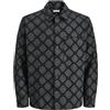 JACK & JONES Jjaztek Print - Maglietta a Maniche Corte, Nero, L