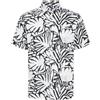 JACK & JONES JORJOSHUA Aruba AOP Shirt SS, Cloud Dancer/AOP: Astratto, S