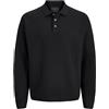 JACK & JONES Jprblabradfort Knit Polo, Nero, L Uomo