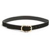 PIECES Pcjuva Suede Jeans Belt Noos, Cintura, Donna, Oro Spazzolato/Nero, 75