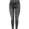 ONLY ONLBLUSH Mid SK - Caviglia RW DNM DOT227 Noos, Denim Grigio Scuro, (M) W x 34L