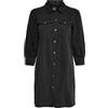 Only Abito in Denim Femminile ONLFELICA Abito Lungo, Nero delavé, S