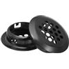 QUARKZMAN 18pz Griglia di Soffitto Circolare 25mm(1 Griglie d'Aria Nero | rotondo, Acciaio Inossidabile, con Fori a Maglia, per Cucina Bagno Armadio