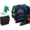 Bosch Professional Laser combinato GCL 12V-50-22 CG (raggio d'azione fino a 50 m con ricevitore, Dual Power, Levelling Remote, attacco RM 20, adattatore batteria, 4x LR6 da 1,5 V (AA), custodia)