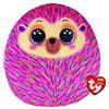 Ty Squishy Beanies - Il Riccio Rosa Hildee, Morbido Cuscino di Peluche con Occhioni Viola Glitter, Idea Regalo per Grandi e Piccini, Tutti da Collezionare - 33 cm - T39337