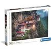 Clementoni - Puzzle 500 Pezzi per Adulti e Ragazzi, Illustrazione con Paesaggio The Tiger's Nest, Idea Regalo, Made in Italy, 49x36 cm, 35614
