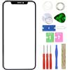 MovTEK Schermo in Vetro Anteriore di Ricambio +Oca Compatibile con iPhone X con Kit Attrezzi (No Tattile e Display LCD) -5.8