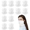 CZAYEFNH Scaldacollo Estivo 12 Pezzi - Bandana Multifunzione Bianca Traspirante, Elastica e Assorbi Sudore, Copri Collo Uomo Donna per Sport e Outdoor