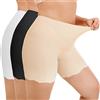 WEASIC Sottogonna Donna Anti sfregamento Corti Mutande Senza Cuciture Pantaloncini Antisfregamento Sottogonna Donna sotto Abito Intimo Antisfregamento (Pacco da 3)
