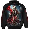 Spiral Santa Clown - Hoodie Uomo Felpa con Cappuccio Nero Regular