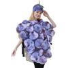Generico Costume da UVA per Adulti | Costume Cosplay grappolo D'uva Viola con Cappello | Vesti l'abito per Le Vacanze, Cosplay, Giochi di Ruolo, Feste, Eventi di spettacoli teatrali di Halloween