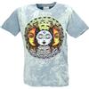 GURU SHOP No Time - Maglietta da uomo in cotone, sole, luna, grigio blu, M