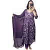 IMTRA FASHION Set Kurti da donna etnico indiano stampato con abito tunica Dupatta, Viola, X-Large