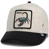 Goorin Bros. Cappellino Lethal LinenBros. Berretto Baseball Curved Brim cap Taglia Unica - Nero-Beige