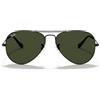 Ray-Ban RB3025 Aviator Occhiali da Sole Unisex Adulto, Nero (Schwarz L2823), 58 mm