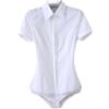 Hndudnff Body da donna a maniche corte, camicie da ufficio, abbigliamento da lavoro, camicette formali, camicette con colletto