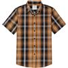 Dubinik® Camicia Uomo Maniche Corte Estiva Manica Corta Casual Worker Cowboy Leggera Camicia Maniche Corte Uomo Regular Fit Giallo Nero 3XL