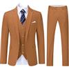 YOUTHUP Abito Uomo 3 Pezzi Slim Fit Giacca Gilet Pantaloni