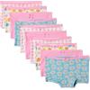 Amazon Essentials Boxer Aderenti in Jersey di Cotone Bambine e ragazze, Confezione da 10, Gingham/Fiore/Rosa, 4 anni