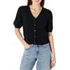 Amazon Essentials Cardigan da Donna a Maniche Corte all'Uncinetto, vestibilità Comoda, Giallo Pastello, XXL
