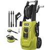Ryobi Idropulitrice a Cavo 2000W 150 Bar, Portata 450 l/h, Tubo Armato 8 m, Avvolgitubo Integrato, Lavapavimenti e Spazzola Rotante Inclusi, RY150PWA