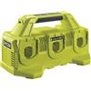 Ryobi Stazione di Ricarica Originale 18V ONE+ a 6 Porte, Ricarica Sequenziale fino a 6 Batterie, 4.0A, Hub di Storage, Indicatore LED, RC18640