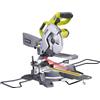 Ryobi Troncatrice Radiale a Cavo 1500W, Lama Ø216 mm 48 Denti, Capacità di Taglio 270 x 70 mm, Laser ExactLine™, Doppio LED, EMS216L