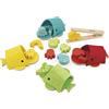 Janod - Abbinamento Colori Balena - Giocattolo Multisensoriale in Legno - 17 Pezzi Inclusi - Gioco Educativo Abilità Fino-Motorie - Certificato FSC - Vernice ad Acqua - dai 2 Anni, J8276