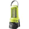 Ryobi RY18BZA-0, Lanterna Insetticida a batteria 18V, per Mosche, Zanzare e Grandi Insetti, Ampio Raggio di Copertura, Luce LED e Porta USB Integrate, Solo Corpo, Batteria e Caricabatteria non Inclusi