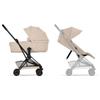 Cybex Platinum - Duo Coya Comfort - Telaio Matt Black - Cozy Beige