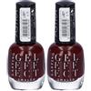 ASTRA Make-UP Lasting Gel Effect - Smalto Unghie Effetto Plumping e Tonalità 11 2x12 ml