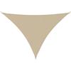 vidaXL Parasole a Vela Oxford Triangolare 4x5x6,4 m Beige